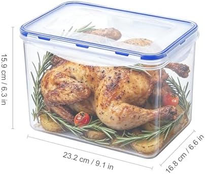 KIGI Large Food Storage Containers, Set of 2 (17.7 Cup)