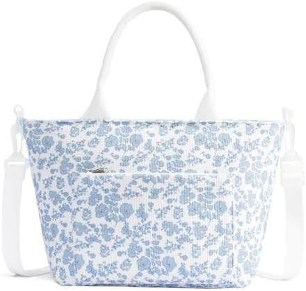 Lunch Bag for Women Adult Large Insulated Lunch Box Girl Cute Corduroy Lunch Tote Bags Reusable Leakproof Cooler Work Picnic
