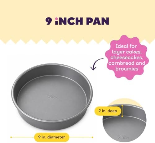 Wilton Everyday Non-Stick Round Cake Pan, Made Without PFAS, 9 in.