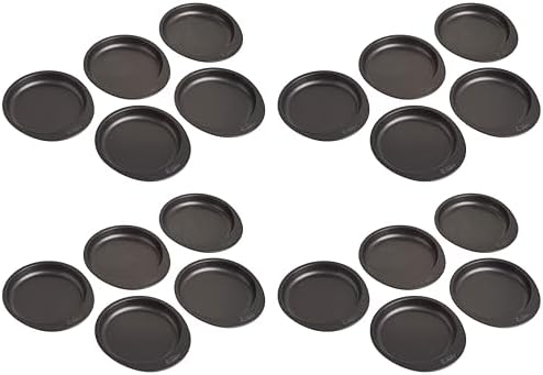 Wilton Easy Layers Steel Layer Cake Pan Set, 6-Inch, 5-Piece, (Pack of 4)