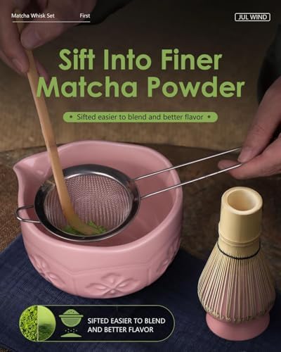 Matcha Whisk Set, Matcha Set Includes Bamboo Whisk, Ceramic Bowl