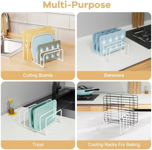 Fikoksol Cutting Board Organizer Storage, Baking Sheet Rack under Cabinet