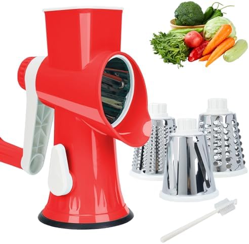 Rotary Cheese Grater with Handle-Versatile Cheese Grater
