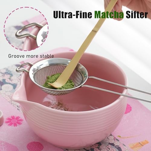 Matcha Whisk Set, 9 pcs Ceramic Matcha Set, Gifts for Women