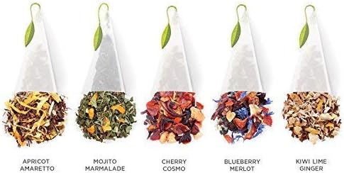 Tea Forte Tea Sampler, 20 Pyramid Infuser Bags, Premium Tea Gift Set