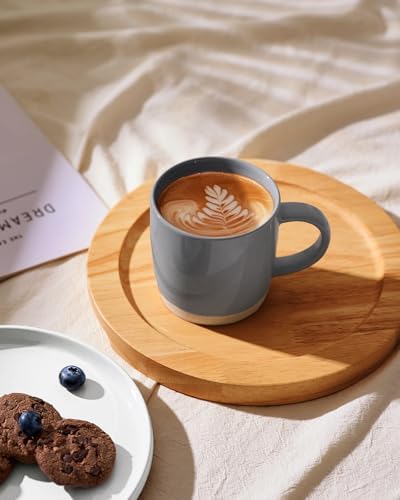 famiware Milkyway Coffee Mugs of 6, 13 oz Mug Set, Ceramic Cup with Handle