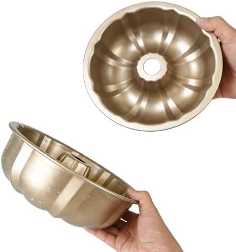 7" Fluted Tube Cake Pan, Carbon Steel Nonstick Gugelhupf Mold