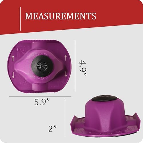 Borner by Reston Lloyd Food Safety Holder for Mandoline Slicers, Cutters & Graters, Protective Finger Guard for Safe Slicing & Grating, Made in Germany, Purple