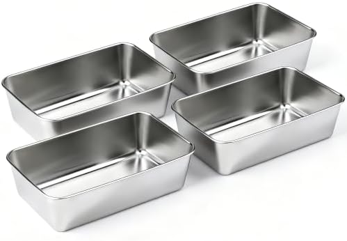 Loaf Pans 9x5 Inch, 4 Pack Bread Pans for Baking