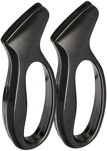 2pc Black Knife Sharpener - Afilador de Cuchillos, Ergonomic Comfort Handle, Compact & Easy to Use, Professional Hone for Restoring Straight Edges (Kitchen/Pocket Knives)