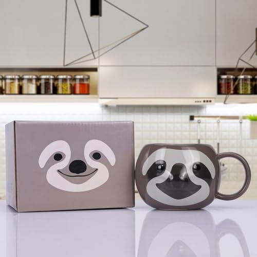 Sloth Coffee Mug, Ceramic Tea Mug, 15 oz