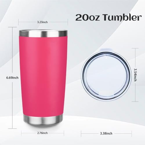 StarSpeed 4 Pack 20oz Stainless Steel Travel Coffee Tumbler,Fruit Pastel