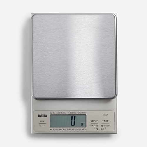 TANITA 3 Kg KD-321 Digital Kitchen Scale, Silver