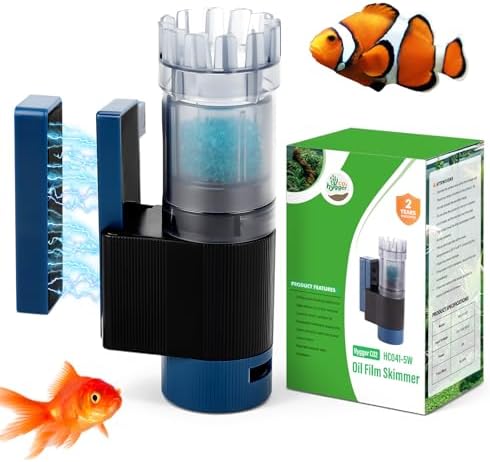 Aquarium Surface Skimmer, 96 GPH Flow Rate – Ideal for Freshwater & Saltwater Compatible, 5W – Efficient Waste Removal
