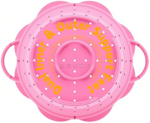 Collapsible Silicone Colander for Kitchen，Foldable Pasta Vegetable Strainer