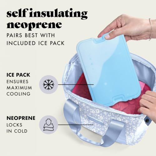 Fit & Fresh Remi Neoprene Lunch Bag for Women w/Ice Pack & Containers