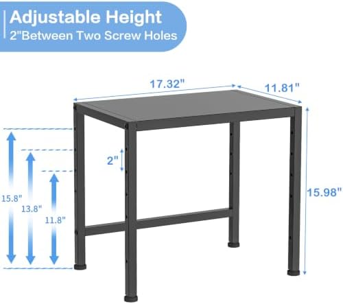 17.3” Metal Storage Shelves,150LBS Heavy Duty Shelving Units For Under Sink