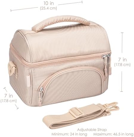Bentgo Deluxe Insulated Lunch Bag with Adjustable Strap & Outer Pocket