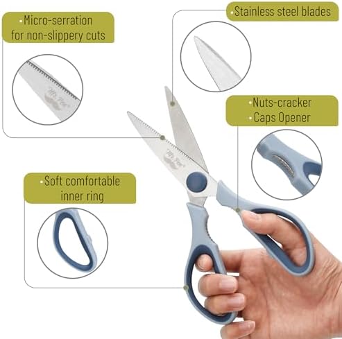Mr. Pen- All Purpose Kitchen Shears with Protective Sheath, 2 pcs, 8 Inch