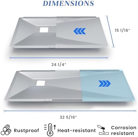 Adjustable Grease Tray with Catch Pan, Grease Tray Replacement Parts