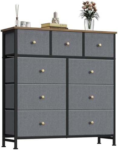 OLIXIS 9 Drawer Tall Dresser for Bedroom, Closet Organizers and Storage