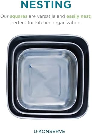 U-Konserve Nesting Trio Food Storage Containers Bento Box Trio 15/30/50 oz