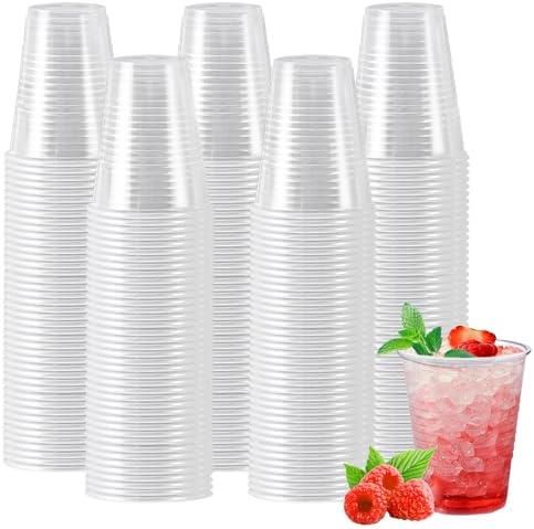 Clawsoff 500 Pack 7 oz Clear Plastic Cups Disposable Small Water Cups