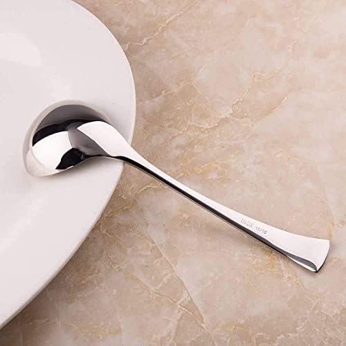 IMEEA 7.6-Inch Small Serving Ladle, 18/10 Stainless Steel Gravy Spoon for Sauce & Dressing, 2-Piece