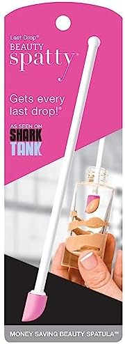 Spatty Daddy Pink 6 Inch Makeup Spatula, Mini Last Drop Scraper Tool