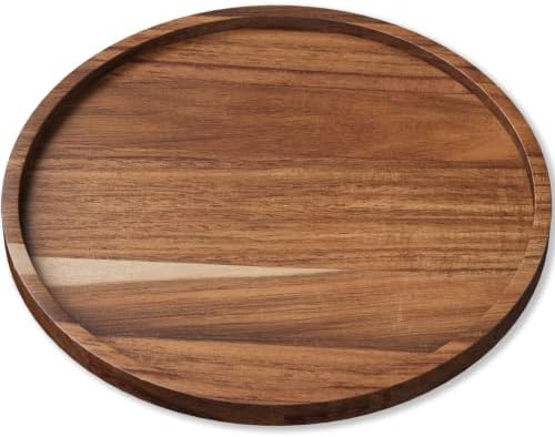 VERTORGAN Acacia Wood Serving Tray,8.7 Inch Decorative Trays,Home Decor
