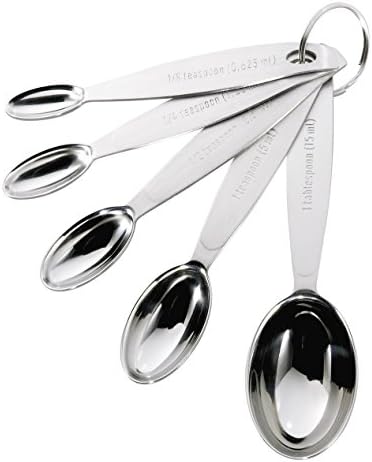 Cuisipro Stainless Steel Measuring Spoon Set Silver, Standard