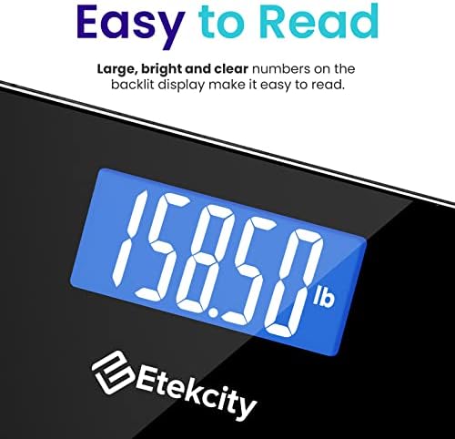 Etekcity Bathroom Scale for Body Weight, Digital, Highly Accurate, 400 lbs