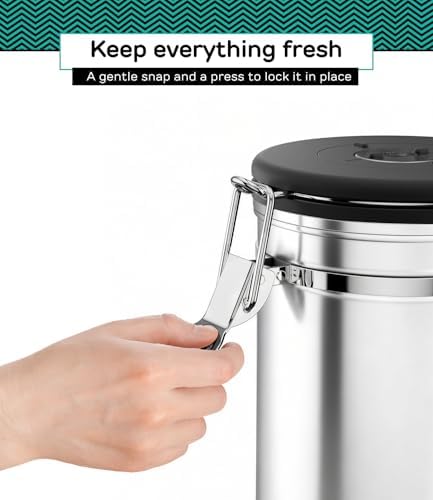 Coffee Gator Coffee Canister, 2Pack 22oz Stainless Steel Container