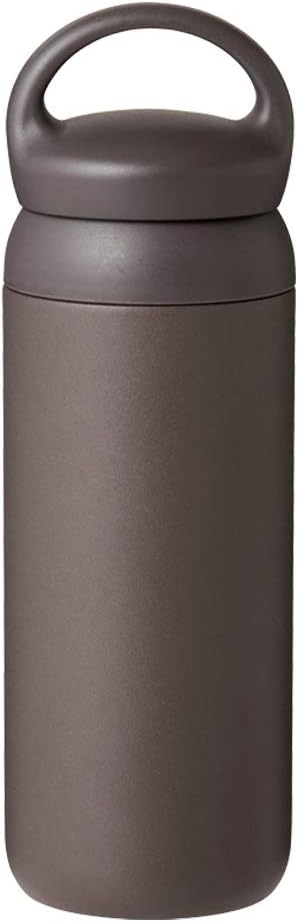 KINTO 21096 Dayoff Tumbler, 16.9 fl oz (500 ml), Dark Gray, Double Wall Vacuum Construction, Thermal and Cold Insulation, Water Bottle