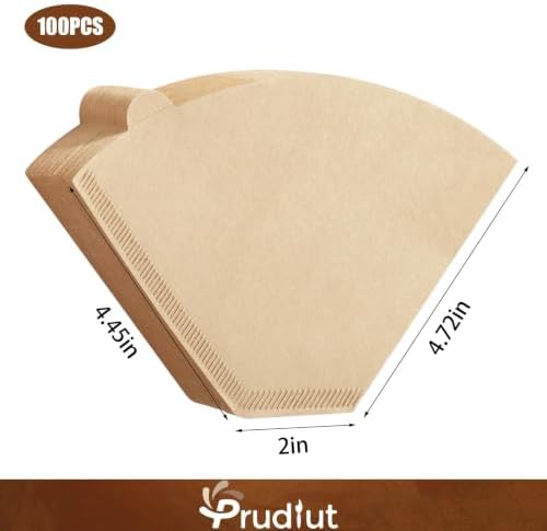 200 Count #4 Cone Coffee Filters 8-12 Cup Compatible with Ninja Maker