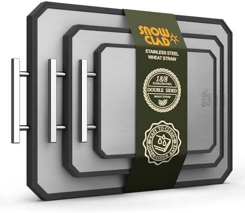 EXTRA LARGE Stainless Steel Cutting Board Set of 3 for kitchen