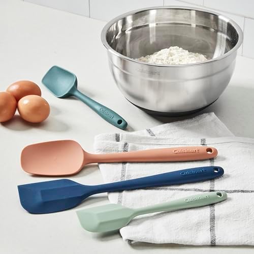 Cuisinart High Heat Resistant Spatulas, Set of 4, Multicolor, CTG-00-S4SD