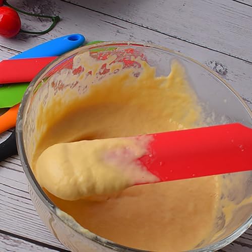 3 Pcs Jar Spatula,Sourdough Spatula with Long Handle,Silicone Skinny Spatulas Scraper for Jars