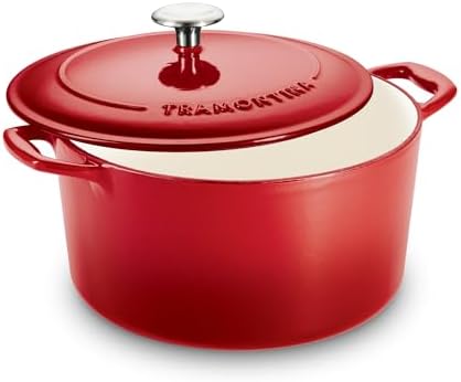 Tramontina Bestow Enameled Cast Iron 5.5-Qt Round Dutch Oven Pot with Lid