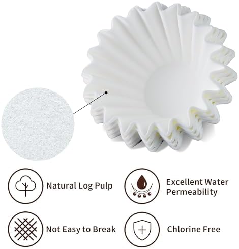 150 Pcs Disposable Coffee Paper Filters for Ninja PB051 PB041