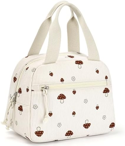 Lunch Bag for Women, Corduroy Large Insulated Lunch Box