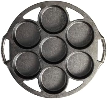 Lodge Pre-Seasoned Cast Iron Mini Cake Pan, PFAS-Free