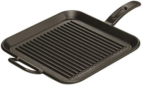 Lodge BOLD Pre-Seasoned Cast Iron Grill Pan, Design-Forward, 12 Inches