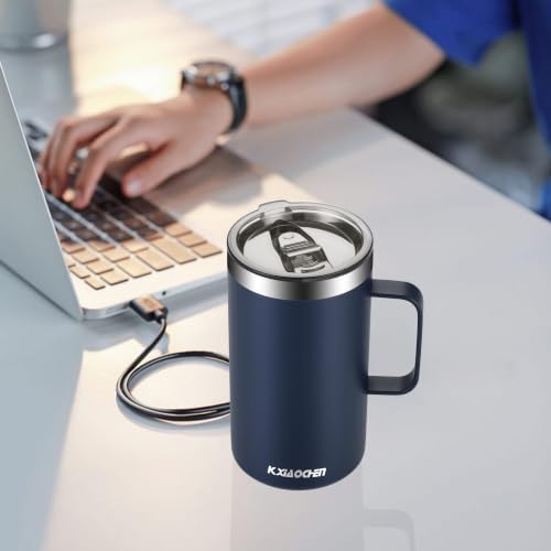 KXIAOCHEN 2-Pack 20 oz Insulated Coffee Mugs, Coffee Cups with Wide Handles