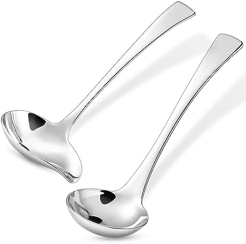 KEAWELL Premium Austin 18/10 Sauce & Gravy Ladles, 2-Piece