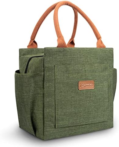 Joymee Lunch Box for Women Reusable Leakproof Insulated Lunch Bag-Green
