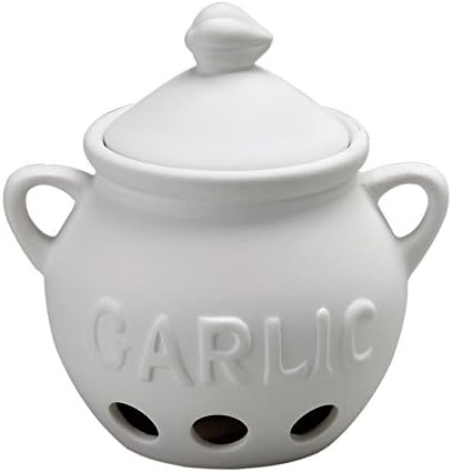 Fantes Garlic Keeper, Unglazed Earthenware Ceramic, The Italian Market Original since 1906