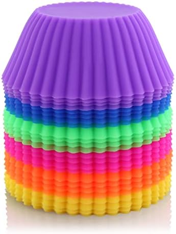 New Star Foodservice 44270 Reusable Silicone Baking Cups and Cupcake Liners, Set of 24