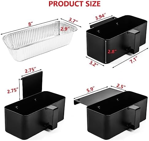 Uniflasy Grease Catcher Kit for Blackstone 17"-36" Griddles, 20 Liners
