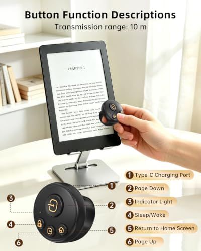 Kobo Ring Page Turner | Bluetooth Remote Control for Kobo e-Readers